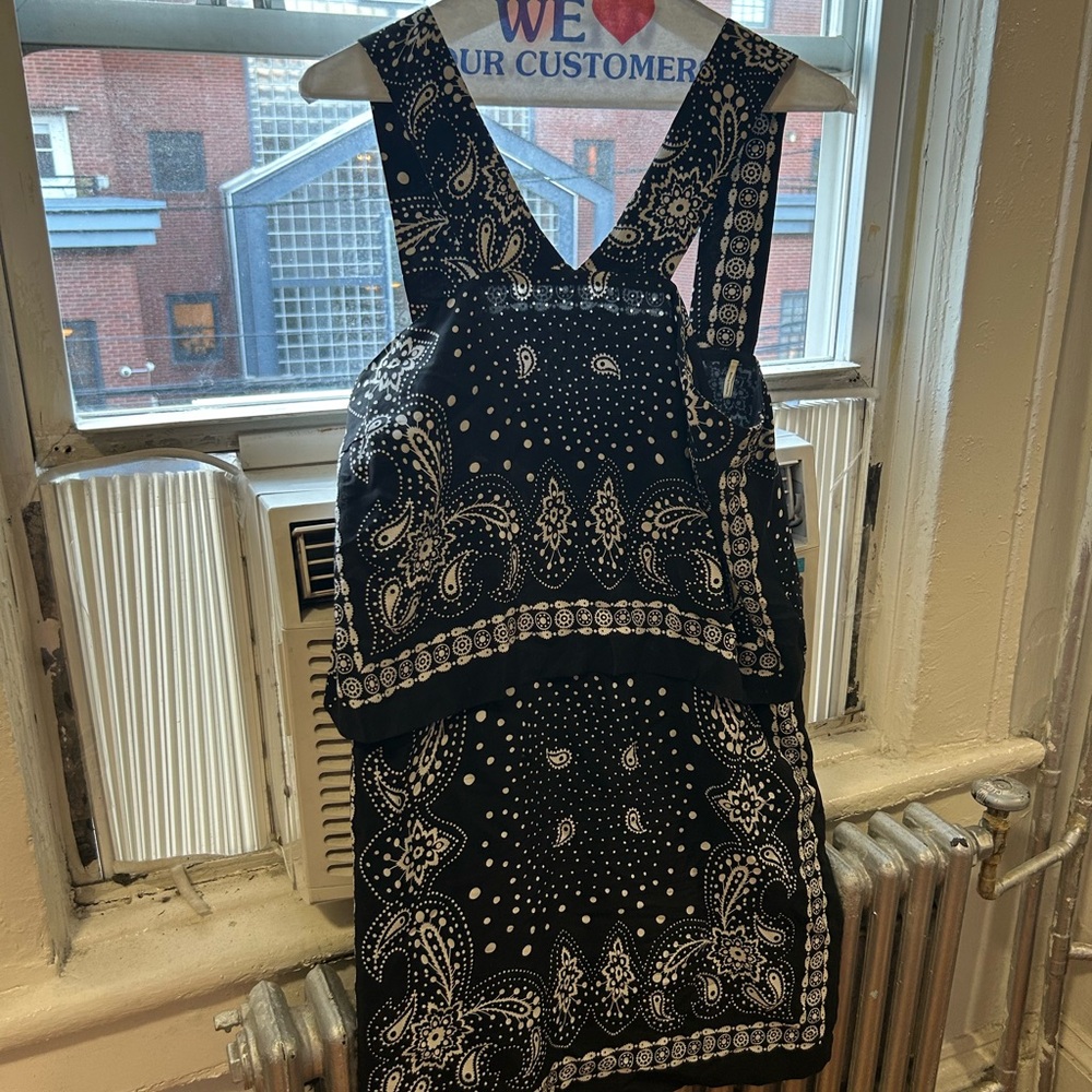 Silk Sandro dress bandana print